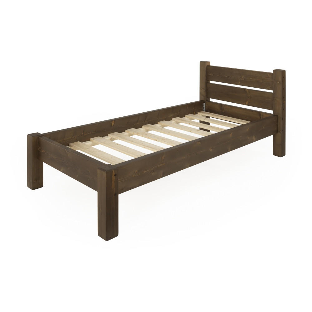 BETT 80x200 cm - Dunkelbraun, Holz (80/200cm) - MSL wooden furniture