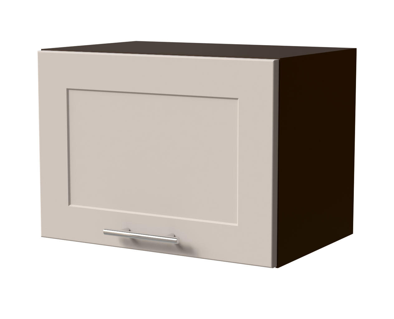 KLAPPHÄNGESCHRANK Oslo W4B/50 Lava / Kaschmir Matt 50 / 32,5 / 36cm - Kaschmir/Dunkelgrau, Holz/Holzwerkstoff (50/36/32.5cm) - Feldmann-Wohnen
