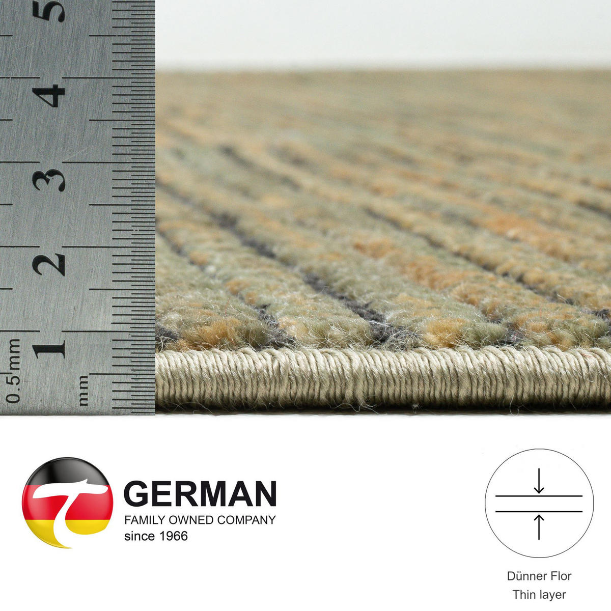 FLACHWEBETEPPICH Corduletta 240x290 cm - Grün, Textil (240/290cm) - Gino Falcone