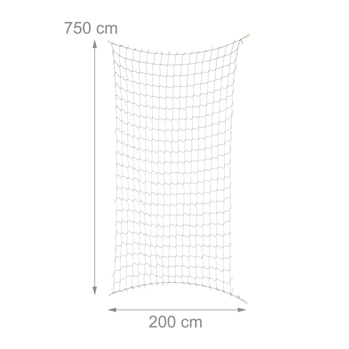 RANKNETZ - Grün, Kunststoff (750/200/0.1cm) - Relaxdays