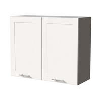 HÄNGESCHRANK Oslo W3/90 Grau / Weiß Matt 90 / 32,5 / 72cm - Weiß/Grau, Holz/Holzwerkstoff (90/72/32.5cm) - Feldmann-Wohnen
