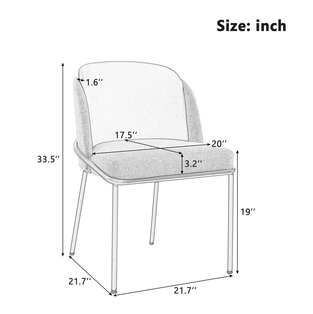 STUHL mit verstellbaren Füßen Holz Metall Beige - Beige, Metall (55/85/55.1cm) - Meubliv