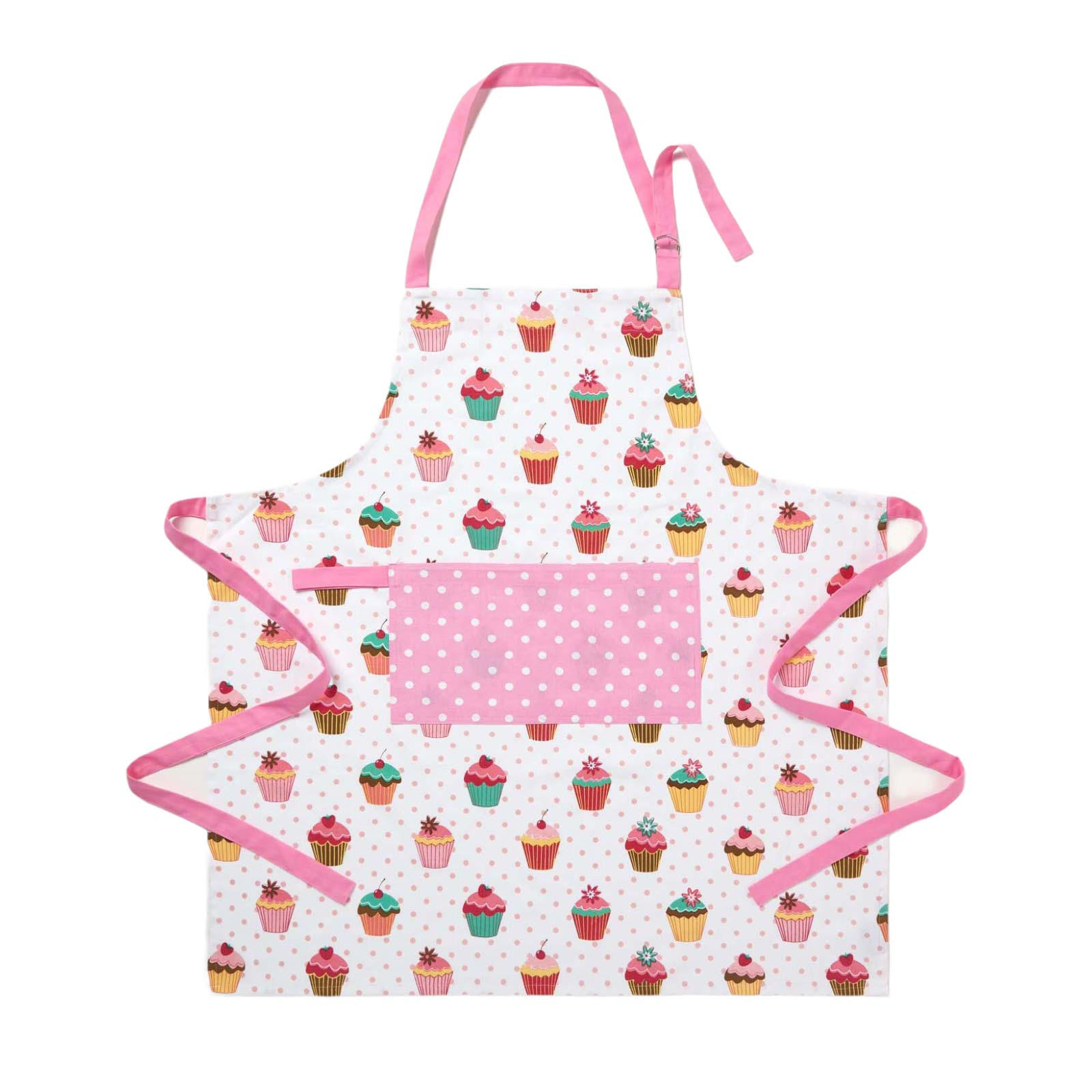 KOCHSCHÜRZE Cupcakes, 100% Baumwolle - Rosa, Textil (80/85cm) - Homescapes