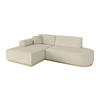ECKSOFA Ottomane Links IREA-L1 - 232x165x80 cm Beige - Creme, Holzwerkstoff/Textil (232/165cm) - ALTDECOR