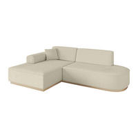 ECKSOFA Ottomane Links IREA-L1 - 232x165x80 cm Beige - Creme, Holzwerkstoff/Textil (232/165cm) - ALTDECOR