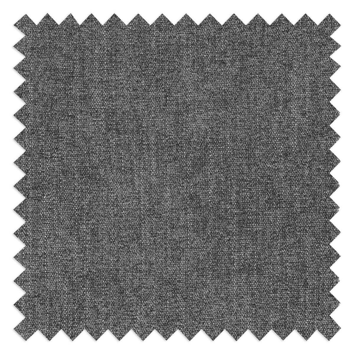 POLSTERHOCKER - Eichefarben/Dunkelgrau, Eichenholz/Textil (85/43/60cm) - home24
