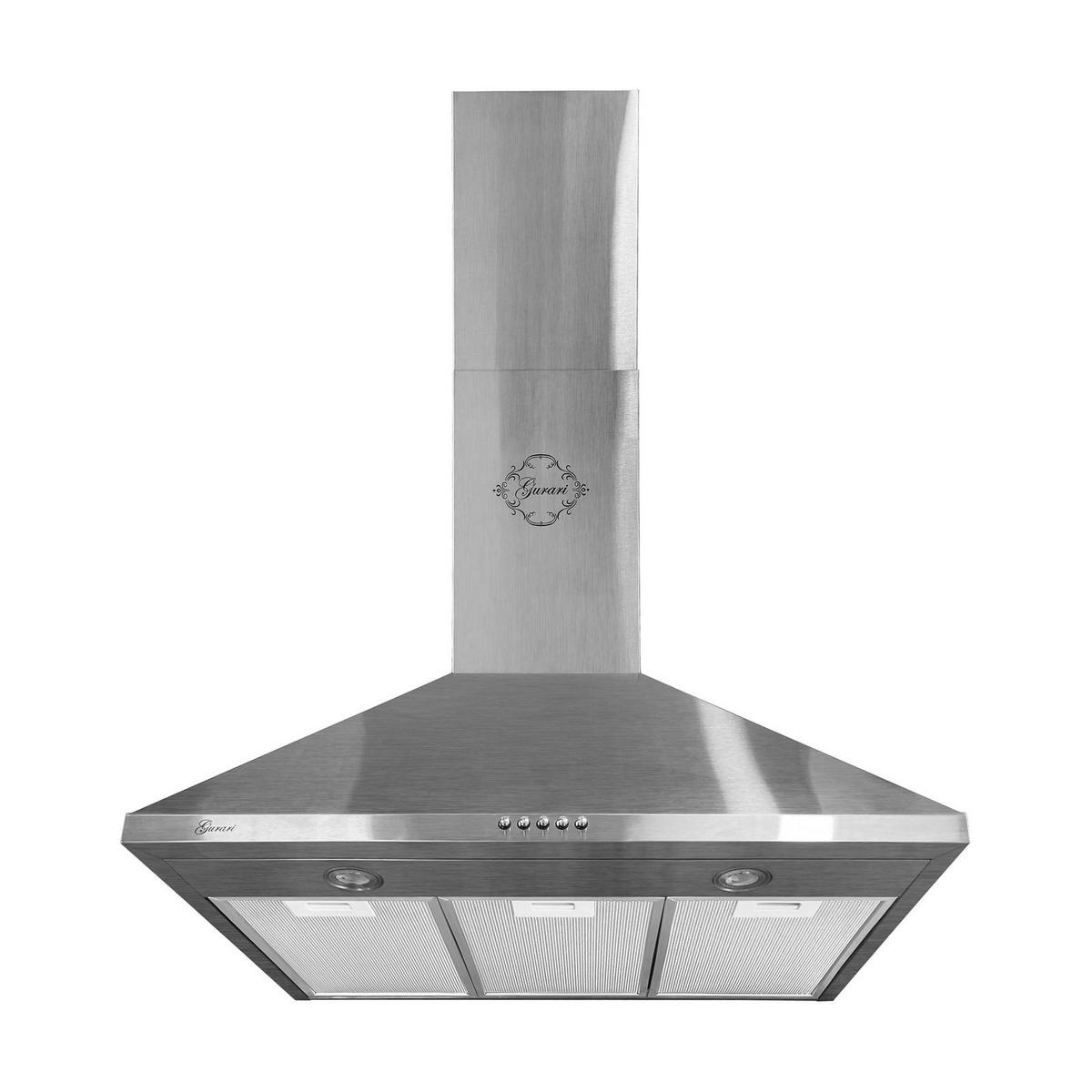 DUNSTABZUGSHAUBE GCH C 147 IS 7 N 70 cm Edelstahl - Silberfarben, Metall (70/87/47cm) - Gurari