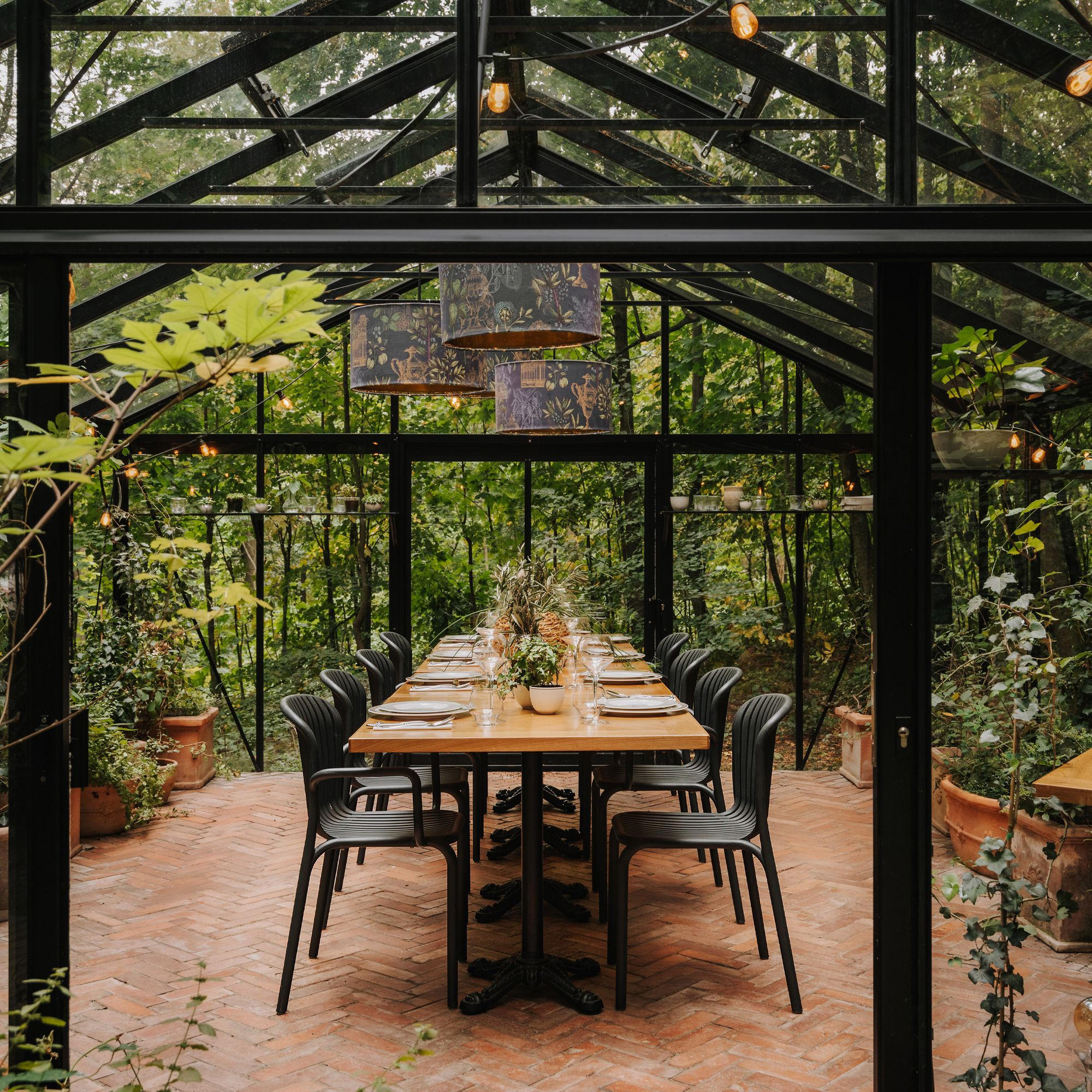 GARTEN ESSGRUPPE FICCARI, Gartenmöbel-Set 8-tlg, Anthrazit - Anthrazit, Kunststoff - KONSIMO®