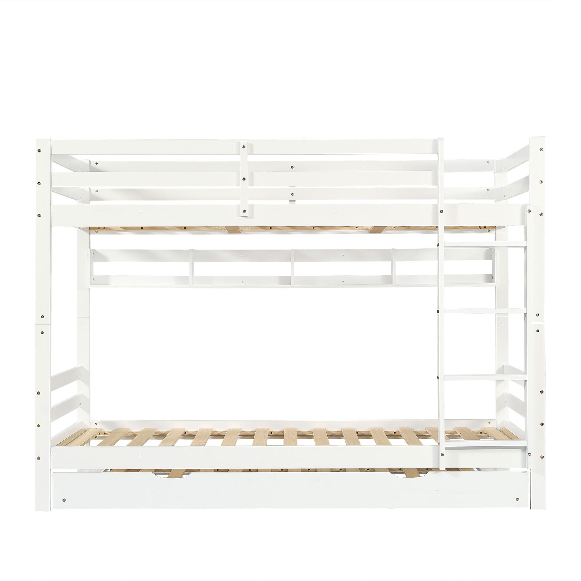 ETAGENBETT 90/200 cm Weiß - Weiß, Holz/Holzwerkstoff - Raumix