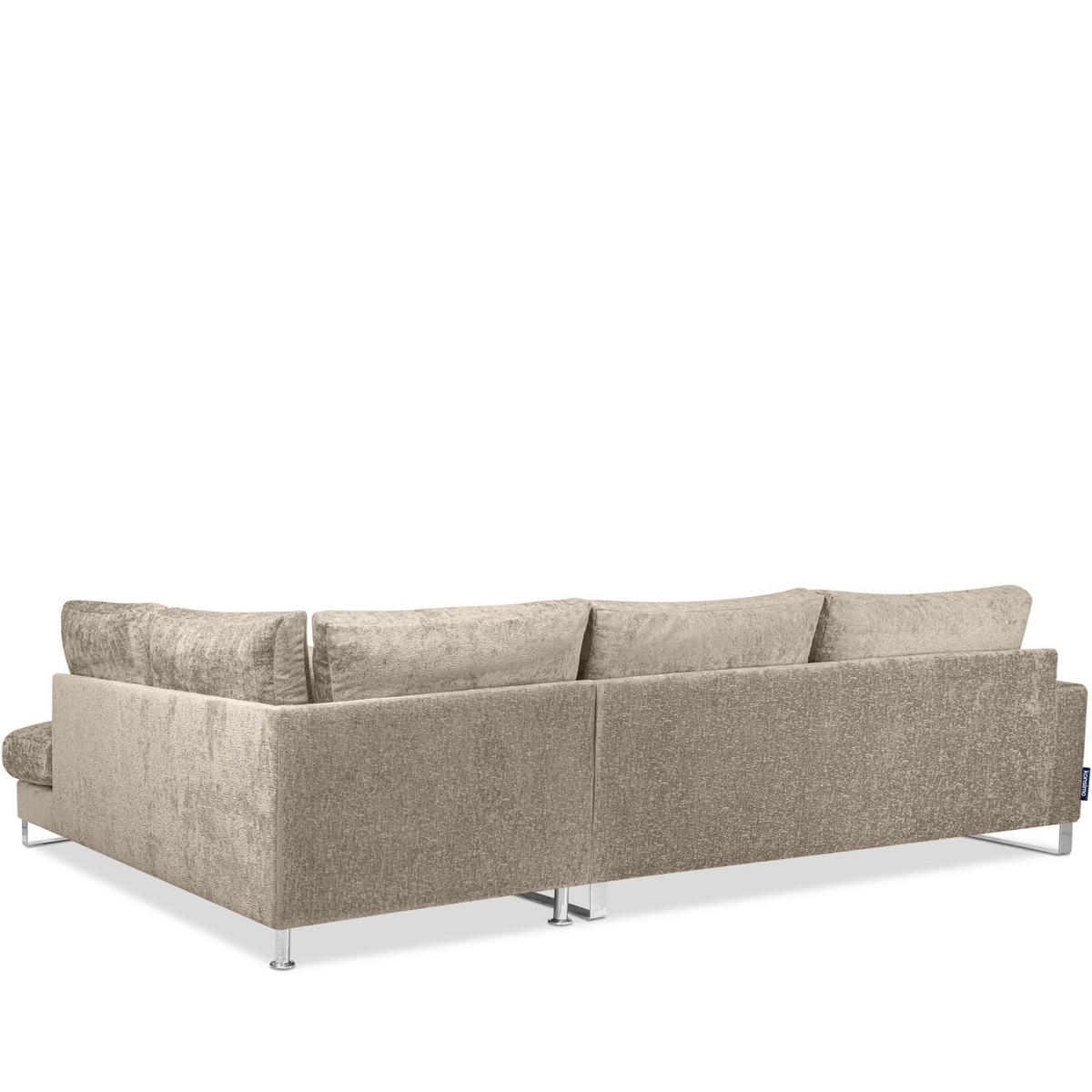 ECKSOFA RECHTS BRENTIS Chenille-Stoff, Beige - Beige, Textil (314/224cm) - KONSIMO®