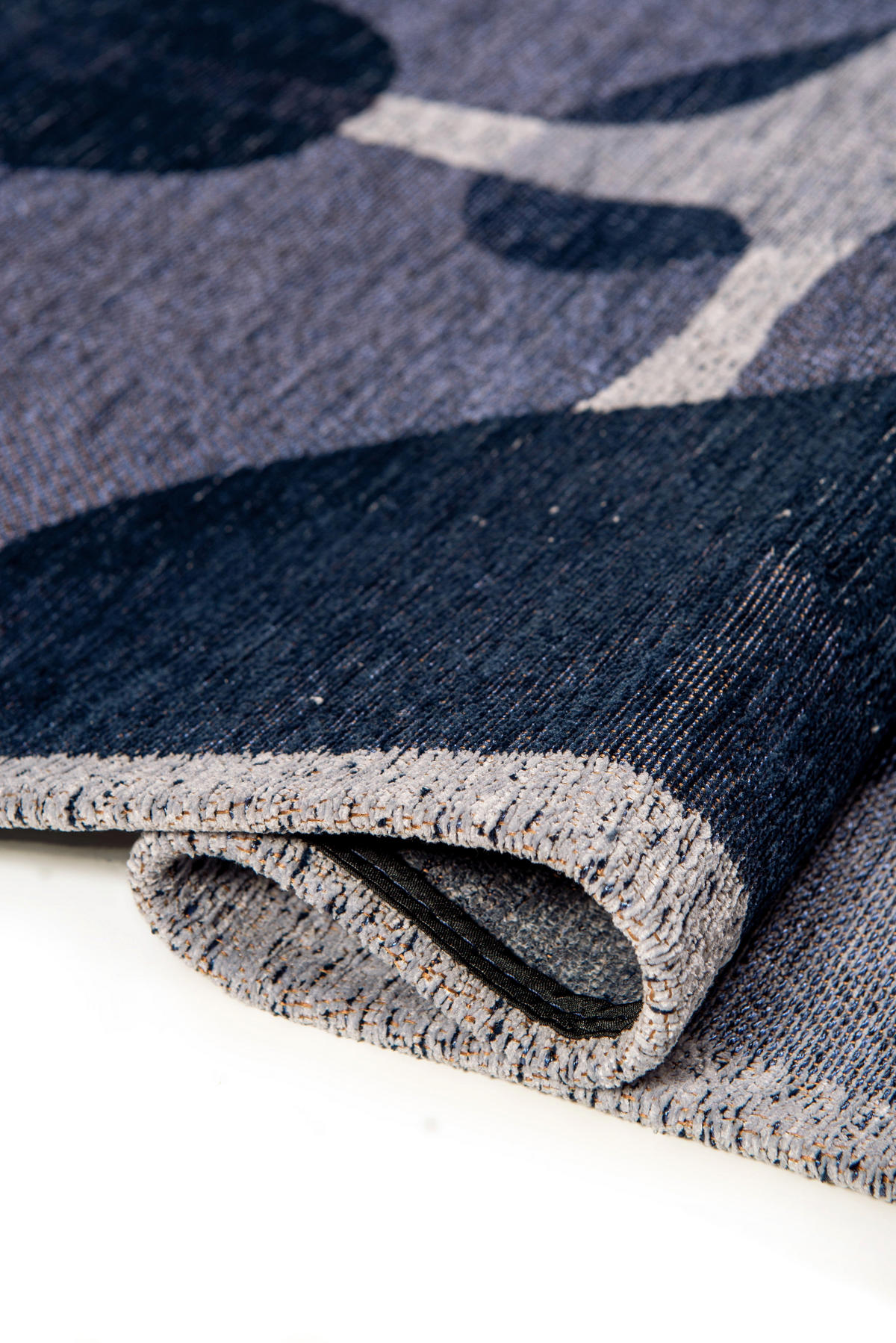 TEPPICH modern Flachgewebe BLACK SPICE Blau 240 x 340 cm - Blau, Textil (240/340cm) - Novatrend