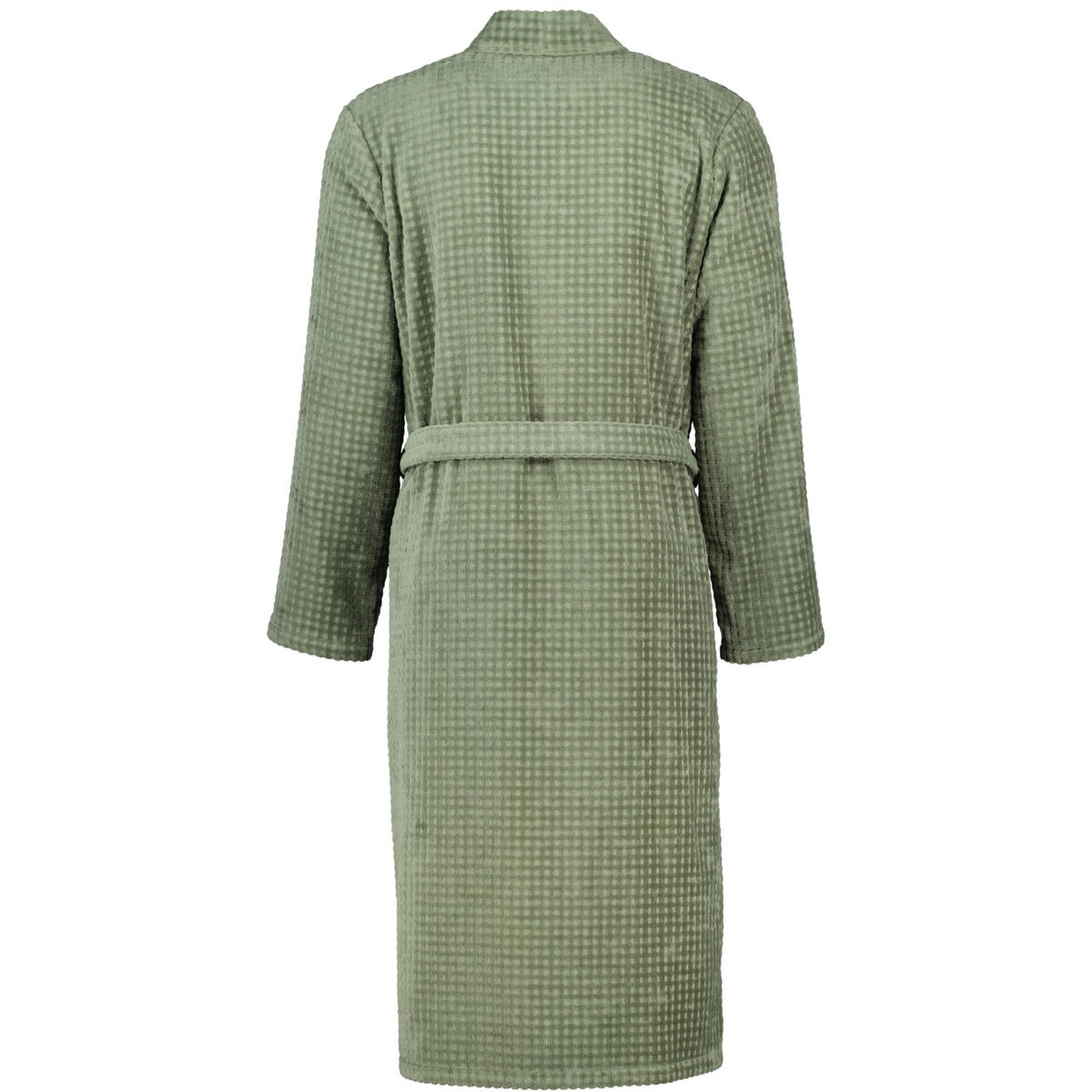 BADEMANTEL HERREN KIMONO WAFFELPIQUE 5508 FIELD - 453 - Grün, Textil (Snull) - Cawoe
