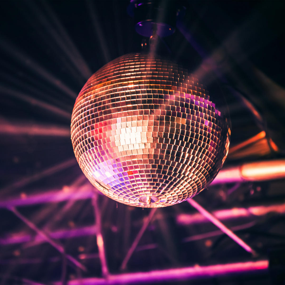 DISCOKUGEL - Silberfarben, Glas/Textil (30/30/34cm) - Relaxdays