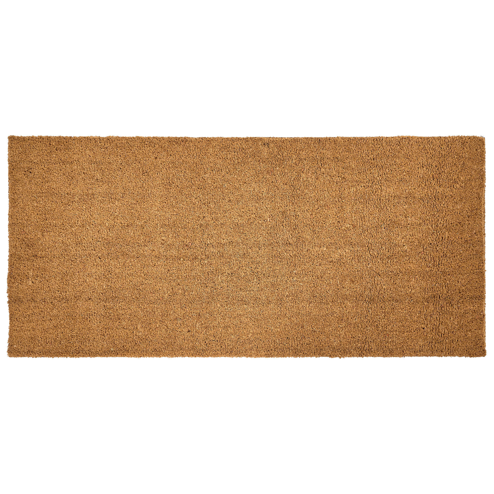 FUSSMATTE Naturfarben 55/120 cm Kokosfasern Lanao - Naturfarben, Textil (55/120cm) - Beliani