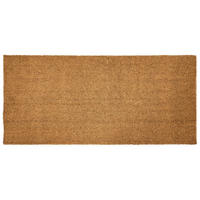 FUSSMATTE Naturfarben 55/120 cm Kokosfasern Lanao - Naturfarben, Textil (55/120cm) - Beliani