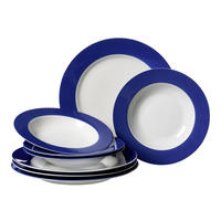 TAFELSERVICE Doppio Indigo Blau 8er Set - Blau, Keramik (1/1/1cm) - Ritzenhoff Breker