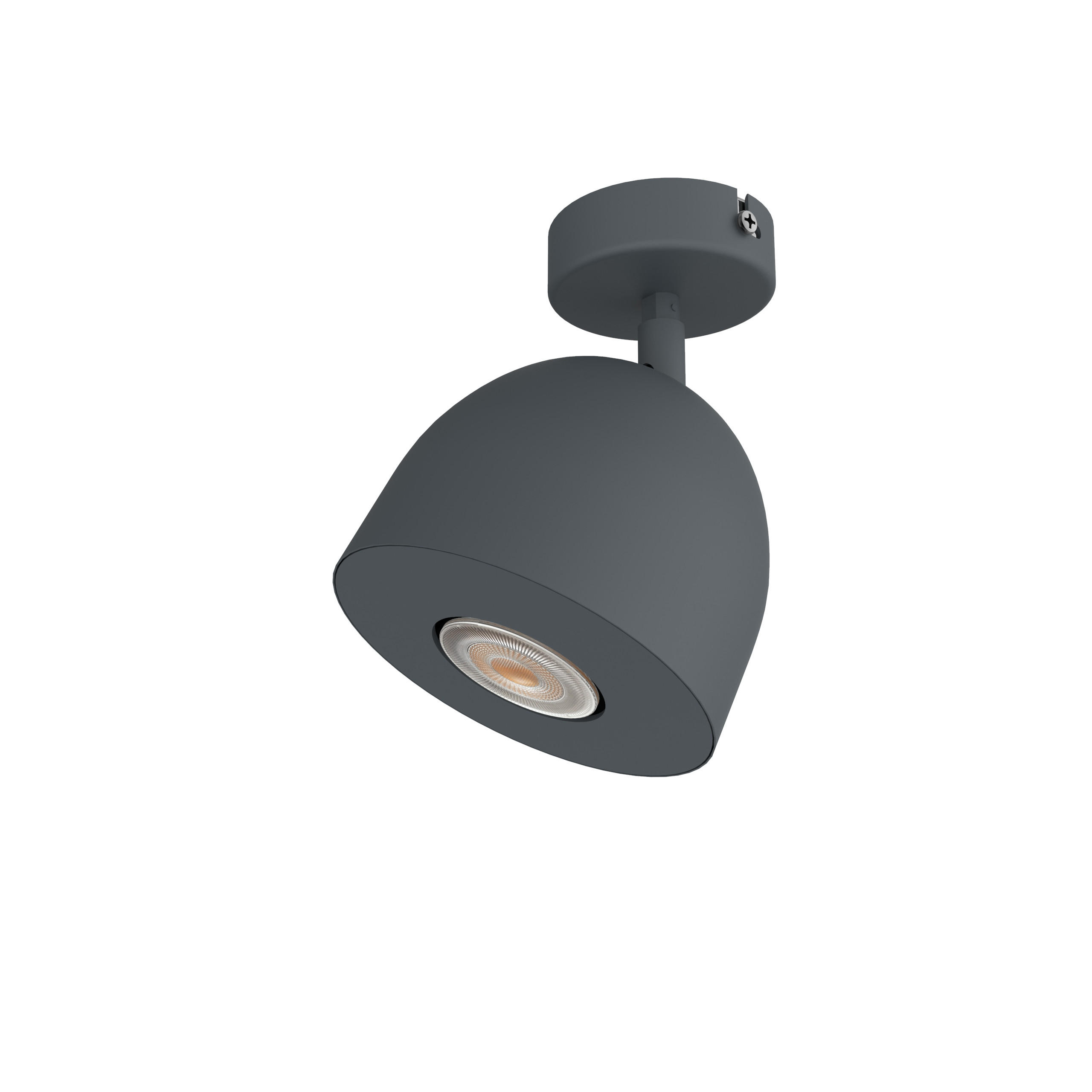 DECKENLEUCHTE Campanella X1 - Anthrazit, Metall (8/8/18cm) - Lumicom