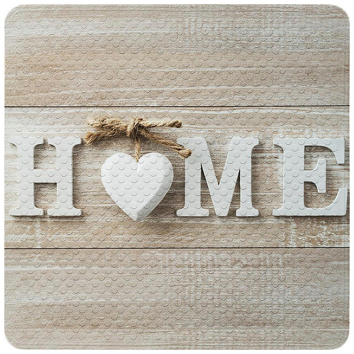 BADEMATTE Home - Braun, Kunststoff (53/53cm) - Sanilo