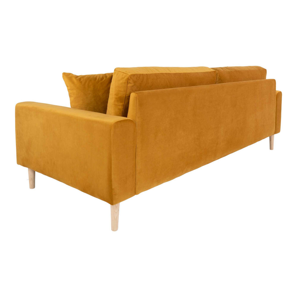 3-SITZER-SOFA senfgelb - Gelb, Textil (210/78/93cm) - ebuy24