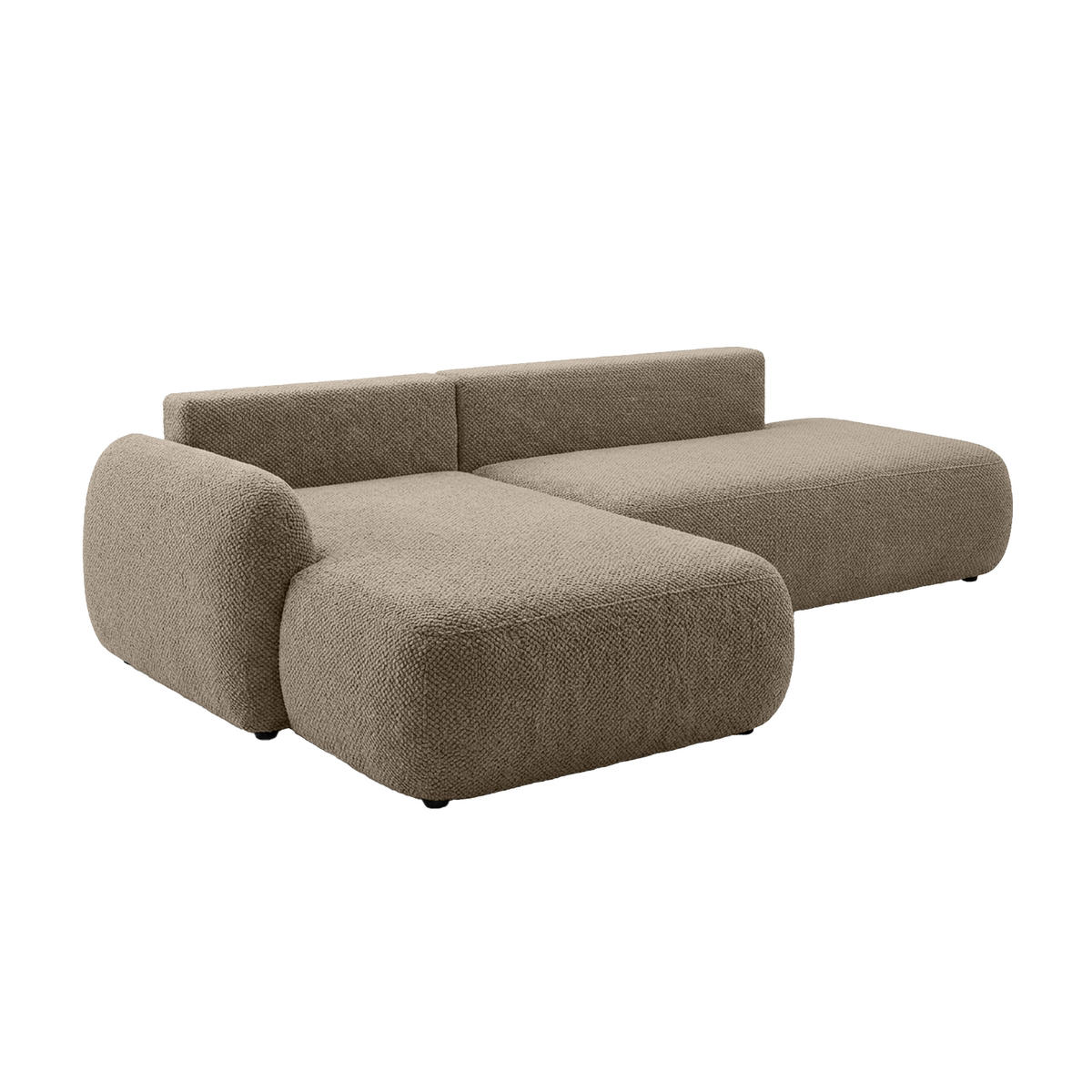 ECKSOFA Munduk I mit Schlaffunktion, Beige - Beige, Textil (302/184cm) - Fedve