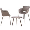 GARTENSITZGRUPPE Kunststoff taupe - Taupe, Kunststoff - CLP
