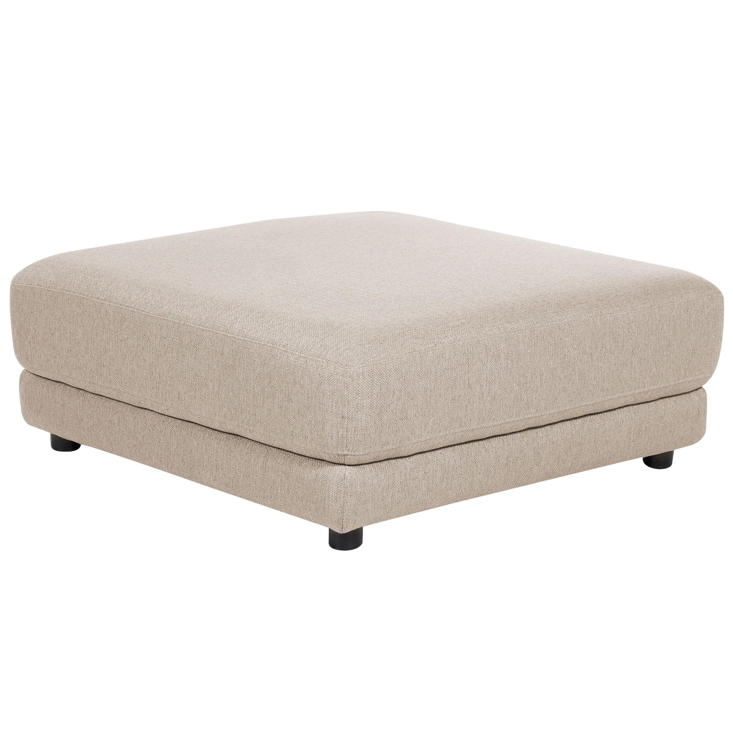 OTTOMANE Stoff Beige Sigtuna - Beige, Textil (102/43/102cm) - Beliani