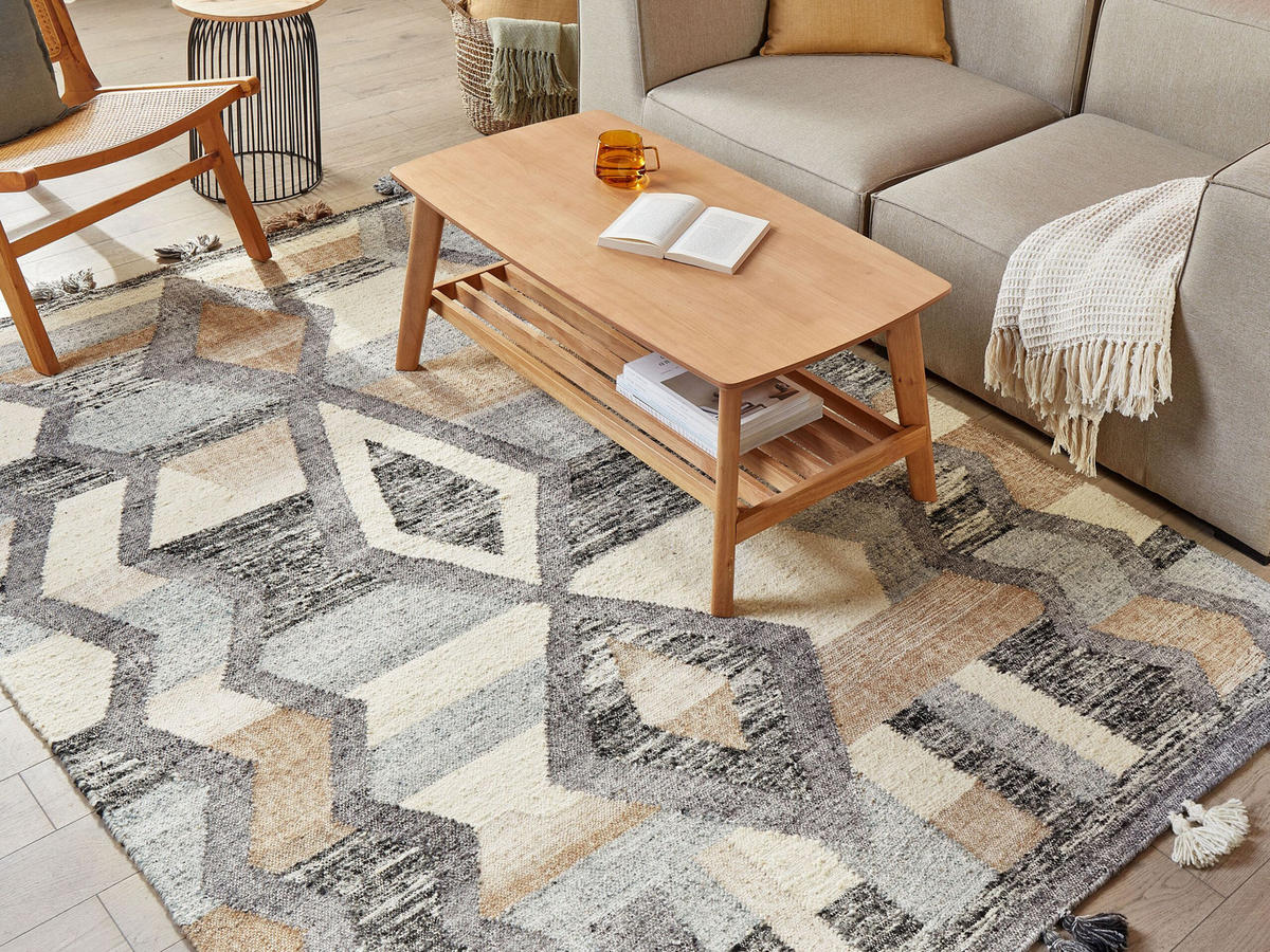 KELIM-TEPPICH Aygezard 230/160 cm - Multicolor, Textil (160/230cm) - Beliani