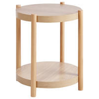 BEISTELLTISCH Heller Holzfarbton Connell - Hellbraun, Holzwerkstoff (40/40/49cm) - Beliani