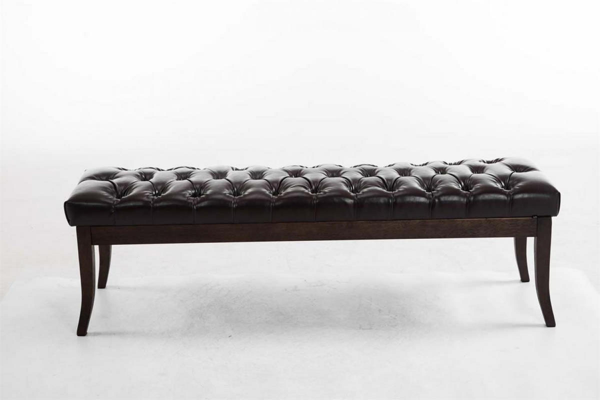 SITZBANK 150/38 cm Kunstleder Braun - Braun, Holz/Textil (150/46/38cm) - CLP