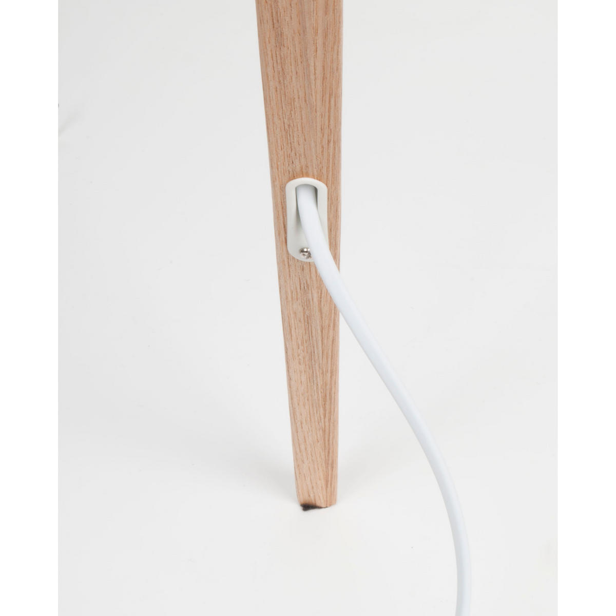 STEHLAMPE Tripod mit Stativ Weiß - Weiß, Metall (50/50/151cm) - Zuiver