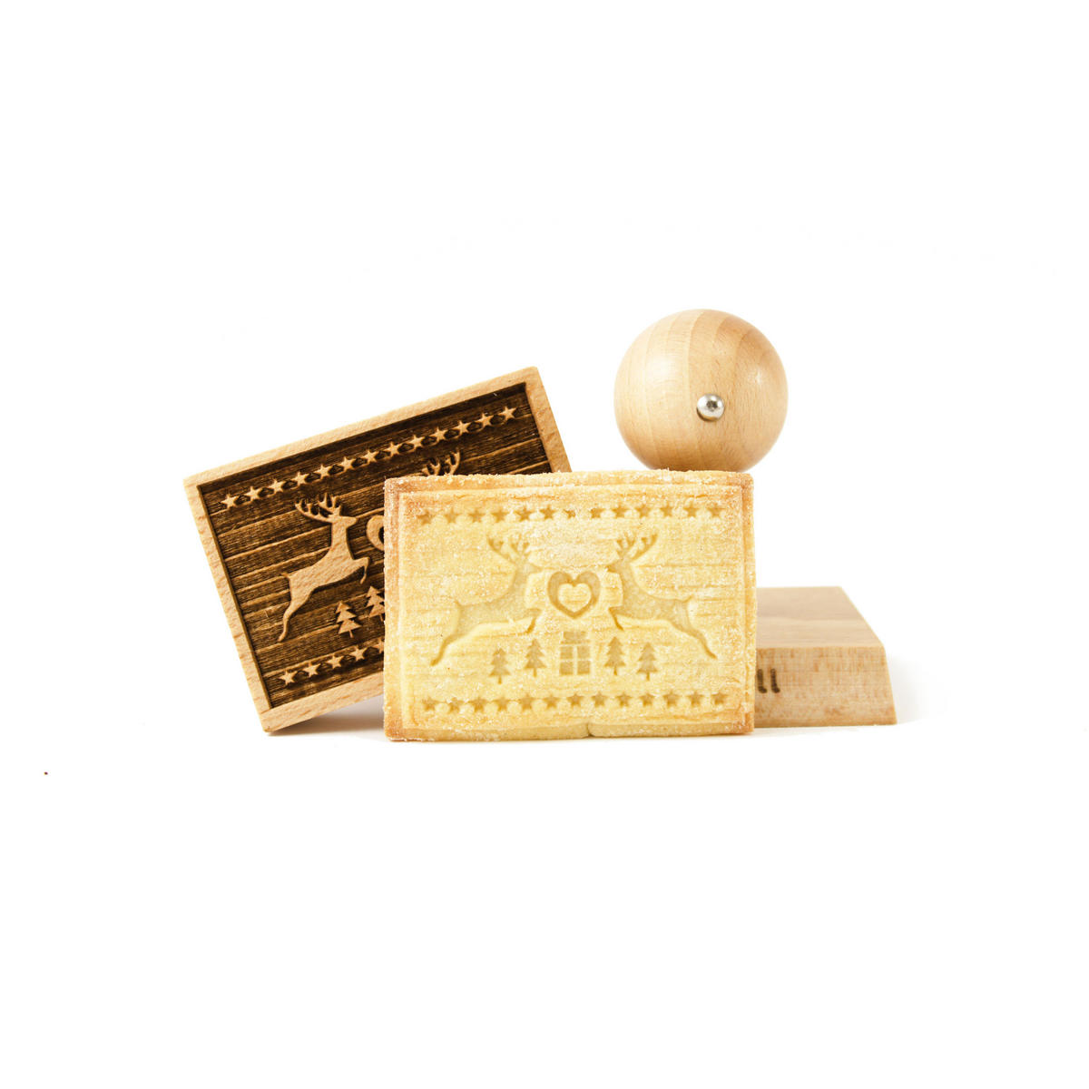 KEKSSTEMPEL Magische Weihnacht, 70x50 mm, Buchenholz - Braun, Holz (7/7/5cm) - Folkroll