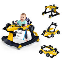 LAUFLERNWAGEN Klappbar Gelb - Gelb, Kunststoff (64/56/76cm) - COSTWAY