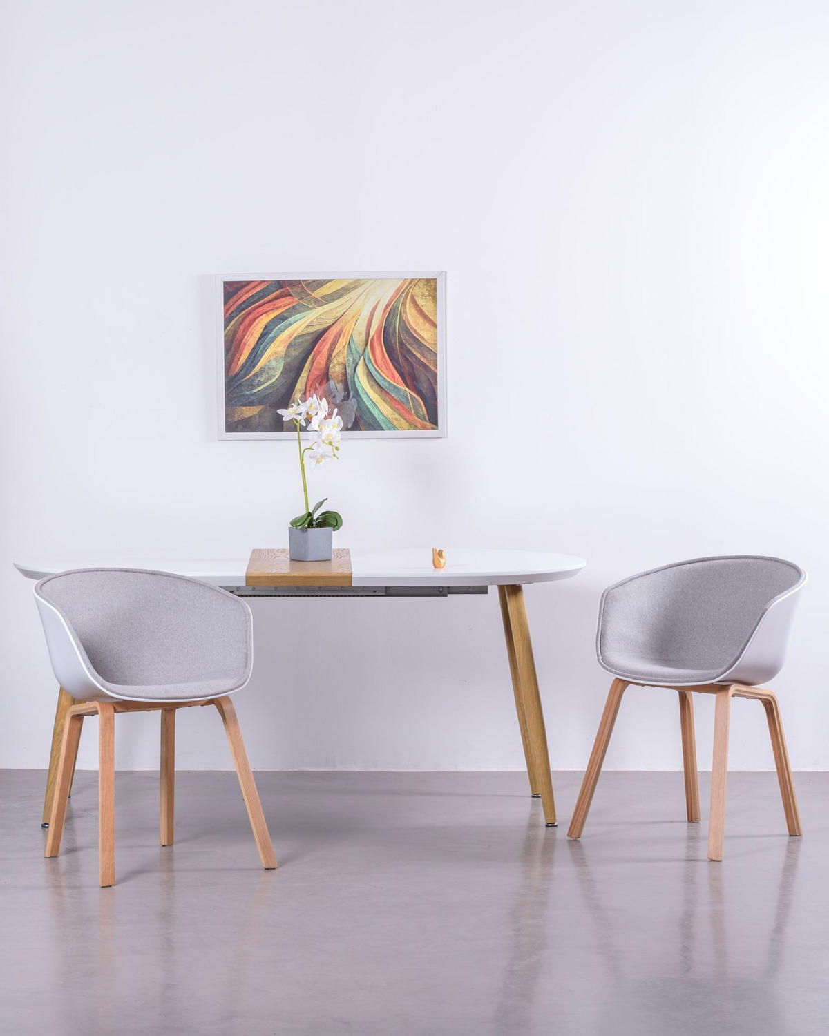 ESSZIMMERSTUHL gepolstert Kunststoff Grau - Grau, Kunststoff (59/78/56cm) - Nest Dream