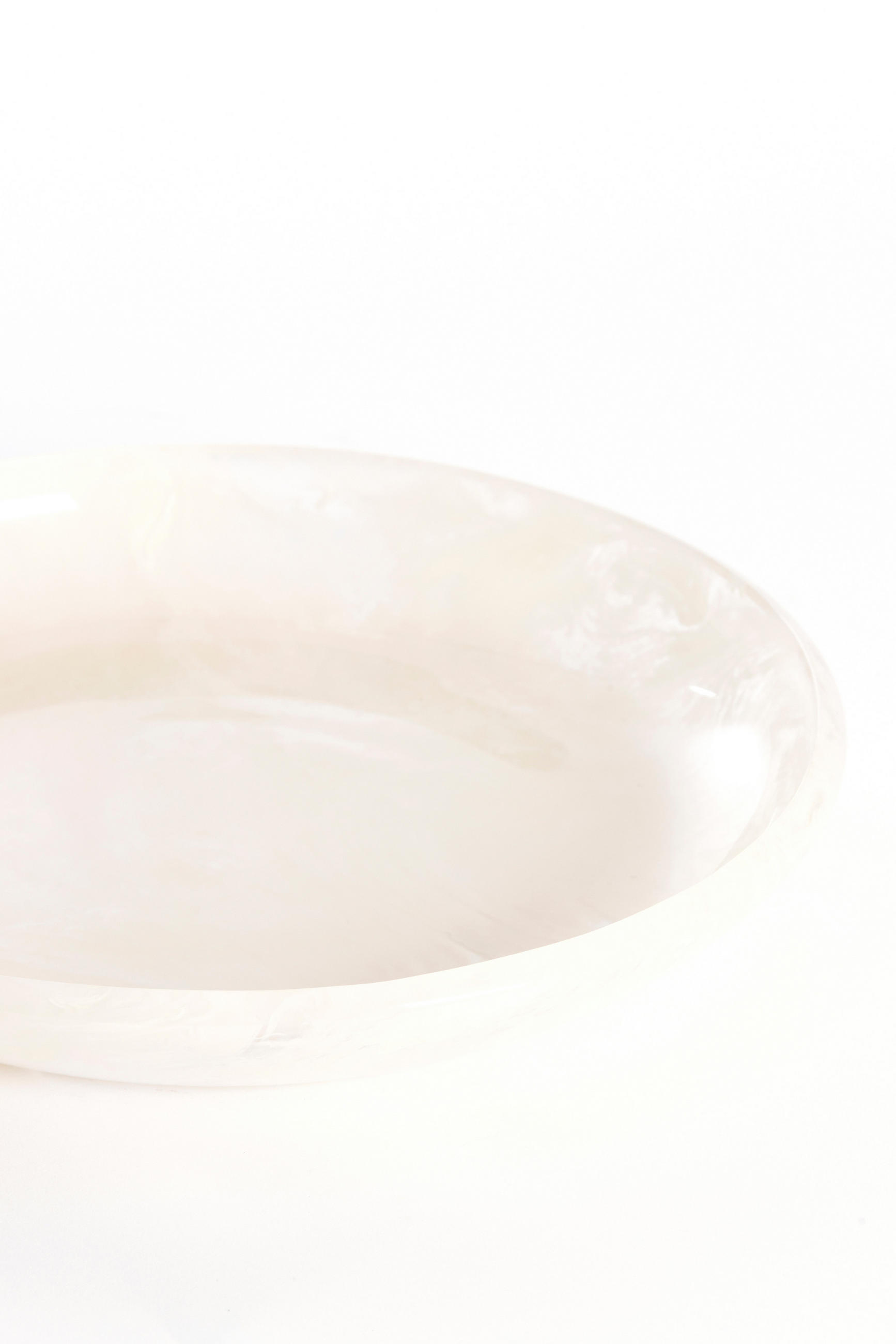 SCHALE Belawan Weiß Ø34/6 cm - Weiß, Kunststoff (34/6cm) - Light & Living