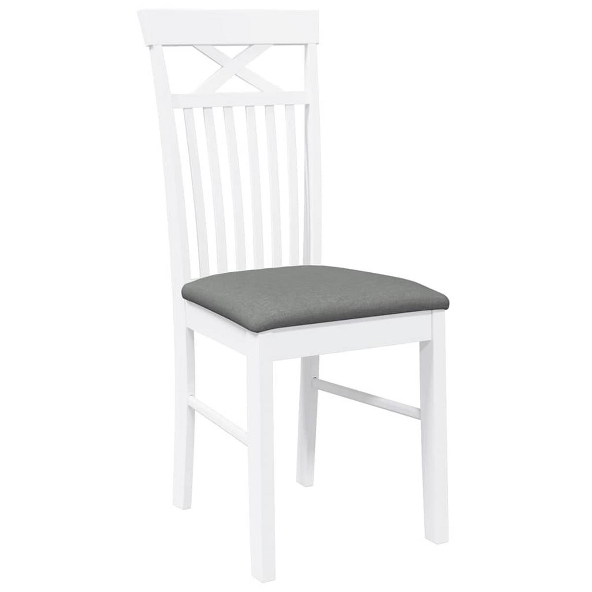 STUHL-SET 2 Stk Lohhain 42.5/94/53.5 cm - Weiß, Holz (42.5/94/53.5cm) - ZMH
