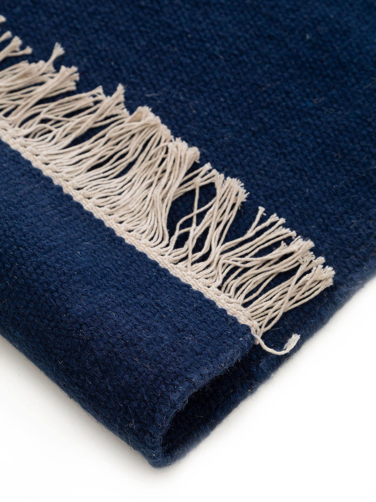 WOLLTEPPICH Liv Dunkelblau 140x200 cm - Dunkelblau, Textil (140/200cm) - benuta Pop