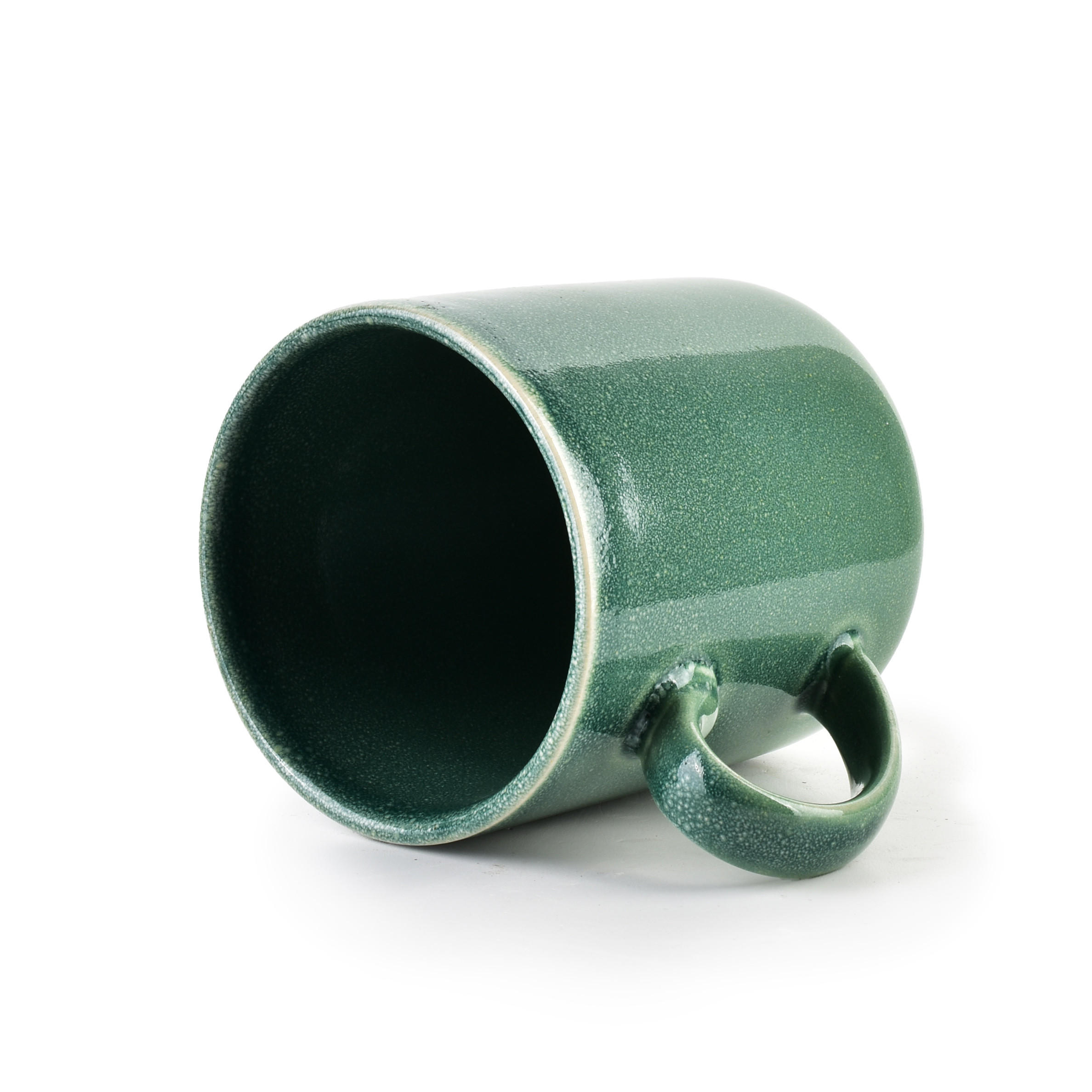 BECHER Basic Nature Grün 13/9.5/10 cm Keramik - Grün, Keramik (0.3L) - Mondex