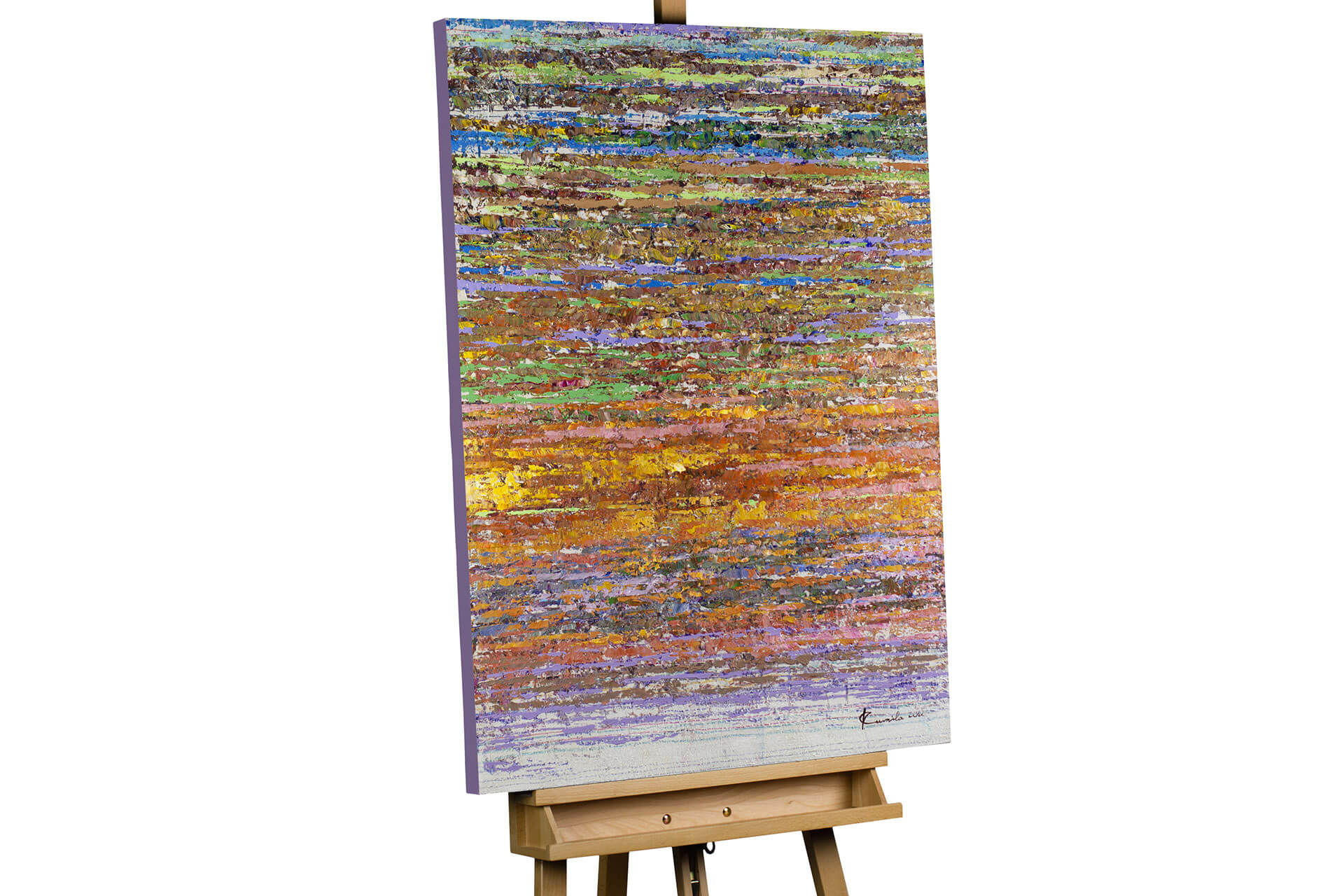 ÖLGEMÄLDE 75/100 cm - Multicolor, Holz/Textil (2.5/100cm) - KUNSTLOFT