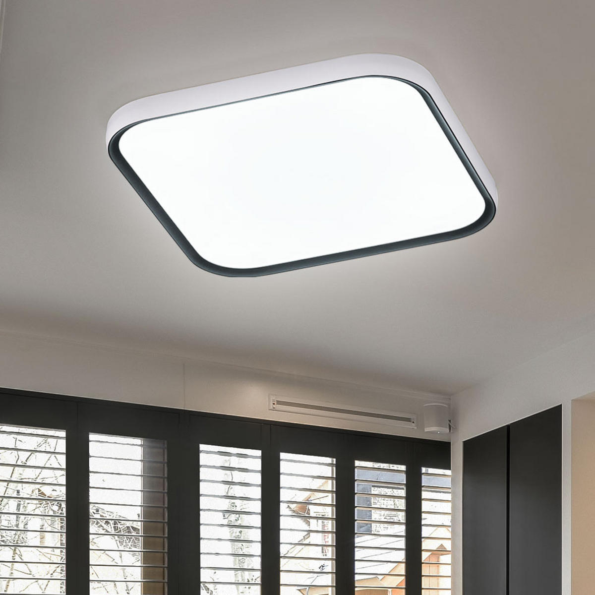 LED DECKENLEUCHTE Weiß Modern - Weiß, Metall (62/62/4cm) - Wofi