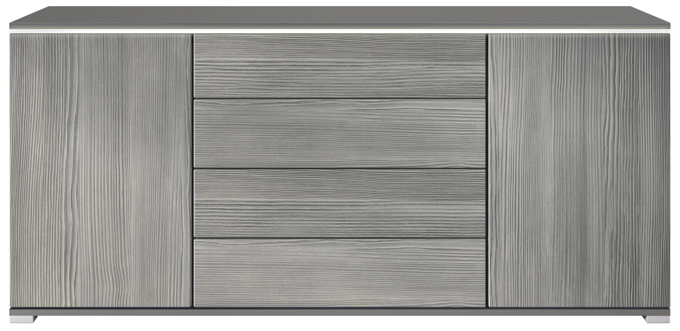 Vladon Sideboard Grau 166.5x75.5x35 cm