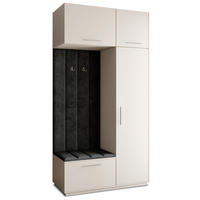 GARDEROBENSCHRANK REMA 120/240/60 cm Modern Kaschmir - Kaschmir, Holzwerkstoff (120/240/60cm) - MASSENO