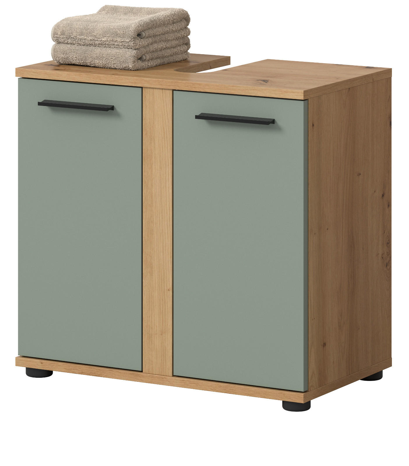 Inn.Furn Waschbeckenunterschrank Salbeigrün 60x57x34 cm
