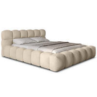 POLSTERBETT Mira 2 Beige 180/200 cm Boucle mit Bettkasten - Beige, Textil/Metall (180/200cm) - wonello