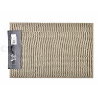 BADEMATTE Zac Grau Graubraun 60/40/1 cm Textilien - Graubraun/Grau, Textil (40/60cm) - Mondex