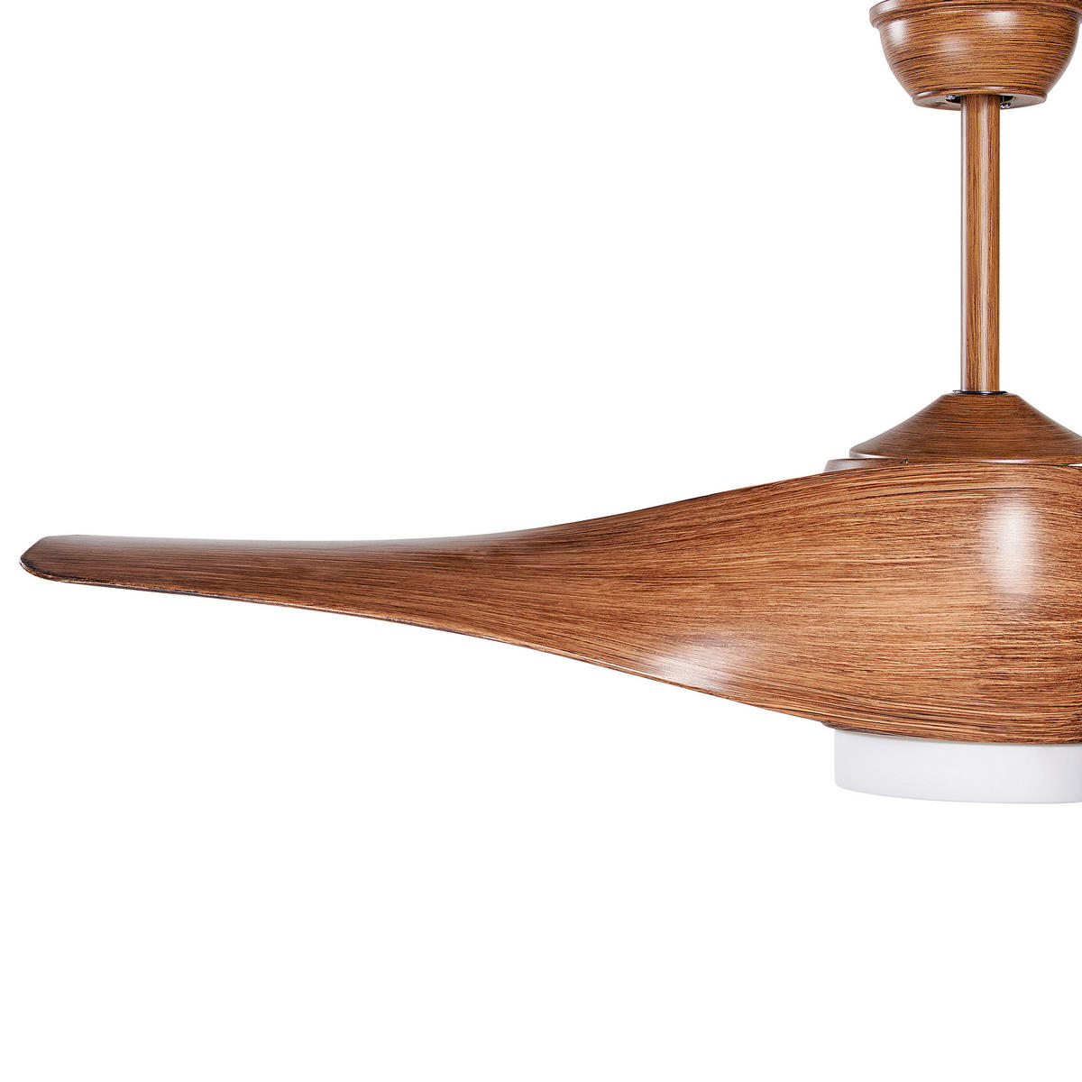 DECKENVENTILATOR Paria 110/110/54 cm - Braun, Metall (110/110/54cm) - Beliani