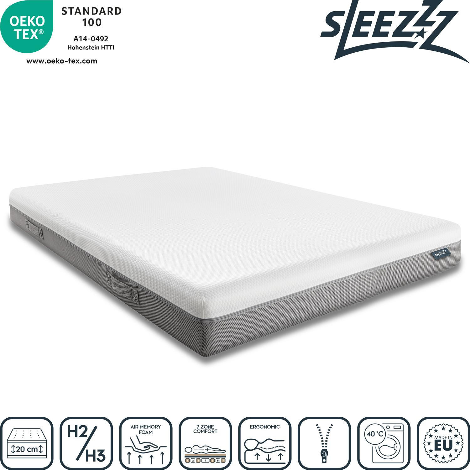 VISCOMATRATZE Premium 180x200 cm - Weiß, Textil (180/200cm) - Sleezzz
