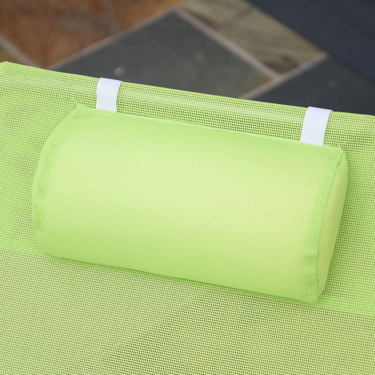 SONNENLIEGE aus Stahl 182x56x24,5 cm in Grün mit verstellbarer Rückenlehne - Grün, Metall (56/24.5/182cm) - Modfu