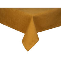 TISCHDECKE FarbTon Chenille-Haptik curry-gelb 100/100 cm - Currygelb, Textil (100/100cm) - beties Heimtextil