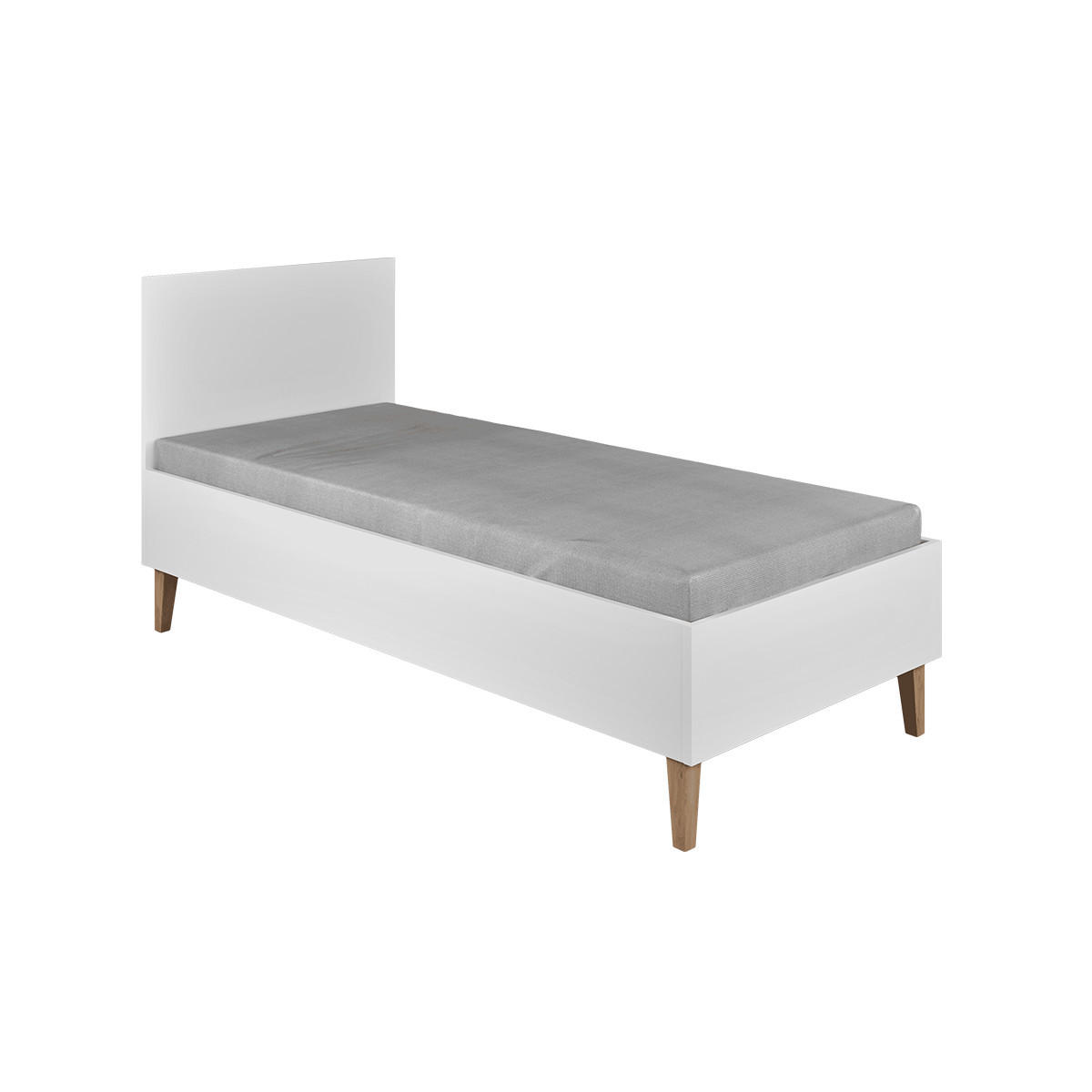 POSTEĽ Kubi Biela - biela, kompozitné drevo (80/180cm) - Petits-meubles