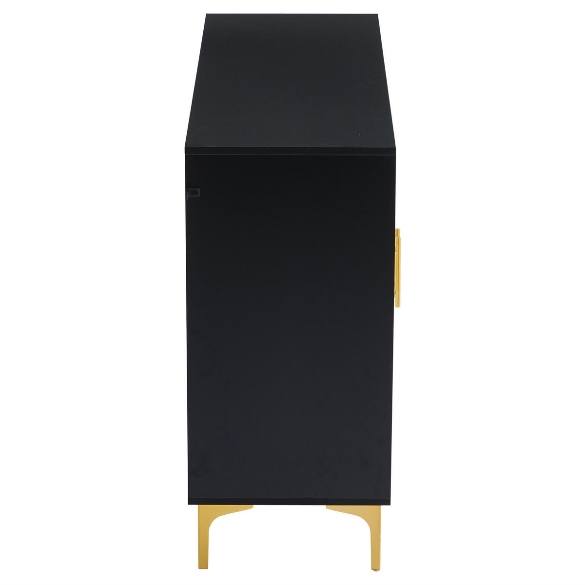 SIDEBOARD Black 120/40/88 CM - Schwarz, Holz (40/88/120cm) - Urban Meuble